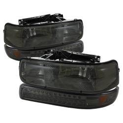 xTune Auto - xTune Auto 5069481 Crystal Front Headlight Kit Chrome/Smoked - Image 1