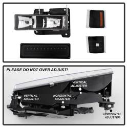 Spyder Auto - xTune Auto 5069542 Crystal Front Headlight Kit Black/Clear - Image 5