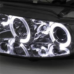 Spyder Auto - Spyder Auto 5042545 LED Halo Projector Headlights Chrome/Smoked - Image 4