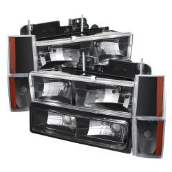 Spyder Auto - xTune Auto 5073518 Crystal Front Headlight Kit Black/Clear - Image 1
