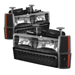 Spyder Auto - xTune Auto 5073532 Crystal Front Headlight Kit Black/Clear - Image 1