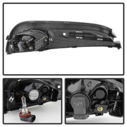 Spyder Auto - Spyder Auto 5077745 Halogen Fog Lights Black/Clear for 13-15 Civic Sedan - Image 3