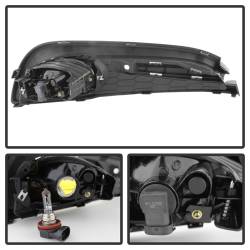 Spyder Auto - Spyder Auto 5077752 Black/Amber Halogen Fog Lights for 13-15 Honda Civic Sedan - Image 3