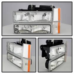 xTune Auto - xTune Auto 5077424 Crystal Front Headlight Kit Chrome/Clear - Image 2