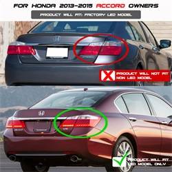 Spyder Auto - Spyder Auto 5082053 Black/Clear LED Taillights for 13-15 Honda Accord - Image 2