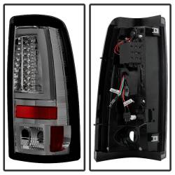 Spyder Auto - Spyder Auto 5081940 LED Taillights Chrome/Smoke for 03-06 Silverado 1500/2500HD - Image 3