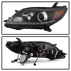 Spyder Auto - Spyder Auto 5083982 DRL Projector Headlights Black/Clear for Sienna - Image 3