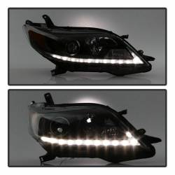 Spyder Auto - Spyder Auto 5083982 DRL Projector Headlights Black/Clear for Sienna - Image 7