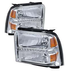 xTune Auto - xTune Auto 9026973 Chrome/Clear Crystal Headlights - Image 1