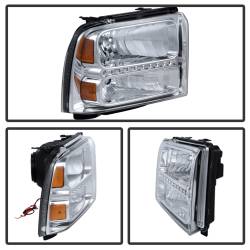 xTune Auto - xTune Auto 9026973 Chrome/Clear Crystal Headlights - Image 2