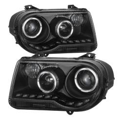 xTune Auto - xTune Auto 9027734 Projector Style Headlight Black/Clear for 05-10 Chrysler 300C - Image 1