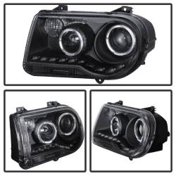 xTune Auto - xTune Auto 9027734 Projector Style Headlight Black/Clear for 05-10 Chrysler 300C - Image 2