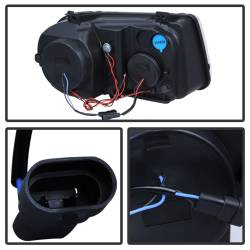 xTune Auto - xTune Auto 9027734 Projector Style Headlight Black/Clear for 05-10 Chrysler 300C - Image 3