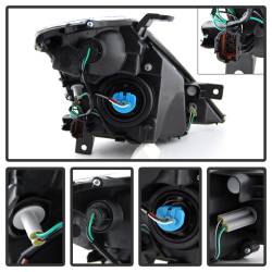xTune Auto - xTune Auto 9023590 Crystal Headlights Black/Clear - Image 3