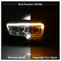 Spyder Auto - xTune 9039263 Auto Light Bar Headlights Chrome/Clear for Tacoma TRD - Image 6