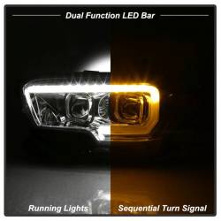 Spyder Auto - xTune 9039263 Auto Light Bar Headlights Chrome/Clear for Tacoma TRD - Image 7