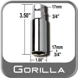 Gorilla Automotive - Gorilla 1734DS Lug Wrench Adapter Thin Wall 17 x 3/4" Dual Socket - Image 1