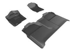 3D MAXpider - MAXpider L1CH04701509 Kagu Floor Mat F&R Black Chevy Silverado Crew - Image 1