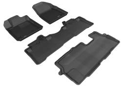 3D MAXpider - MAXpider L1HD05801509 Kagu Floor Mat Front/Rear Black Honda Pilot - Image 1