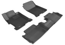3D MAXpider - MAXpider L1HD04901509 Kagu Floor Mat Front/Rear Black Honda Accord Coupe - Image 1