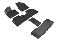 3D MAXpider - MAXpider L1HY02801509 Kagu Floor Mat Front/Rear Black for Santa Fe - Image 1