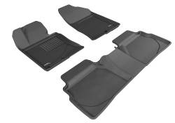 3D MAXpider - MAXpider L1HY03801509 Kagu Floor Mat Front/Rear Black for Sonata - Image 1