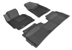 3D MAXpider - MAXpider L1KA01701509 Kagu Floor Mat Front/Rear Black for KIA Forte SDN - Image 1