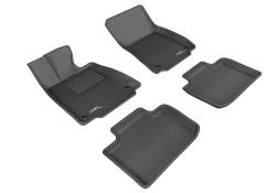 3D MAXpider - MAXpider L1LX03401509 Kagu Floor Mat Front/Rear Black for IS250/350 - Image 1