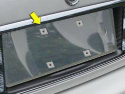 Quality Automotive Accessories - Quality Automotive LP40245 License Plate Bezel 00-05 Cadillac DeVille - Image 1