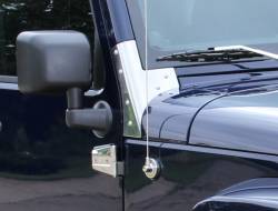 Kentrol - Kentrol 30574 Polished Windshield Supports Pair for 07-18 Jeep Wrangler JK - Image 6