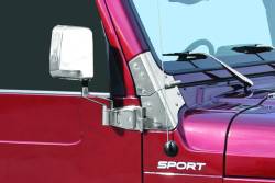 Kentrol - Kentrol 30475 Polished Mirror Kit Pair for 88-06 Jeep Wrangler TJ/YJ - Image 5
