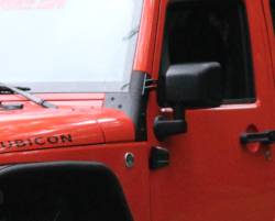 Kentrol - Kentrol 80574 Textured Black Windshield Supports Pair for 07-18 Jeep Wrangler JK - Image 7