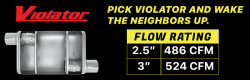 Pypes Performance Exhaust - Pypes MVV10 S.S. Violator Series 14" 2.5" Off/Off Exhaust Universal Muffler - Image 4