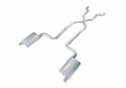 Pypes Performance Exhaust - Pypes SCC12 No Muffler Exhaust System 2.5 w/X for 68-73 Chevrolet Corvette - Image 1