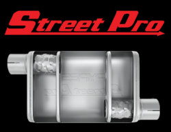 Pypes Performance Exhaust - Pypes MVS10 Street Pro Series S.S. 14" 2.5" Off/Off Exhaust Muffler Universal - Image 2