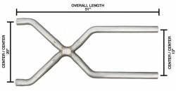 Pypes Performance Exhaust - Pypes XVA10 2.5" S.S. Crossover Exhaust X-Pipe Kit Universal - Image 2
