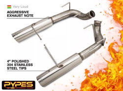 Pypes Performance Exhaust - Pypes SFM79MS Pype Bomb Axle Back Exhaust System for 11-14 Ford Mustang V6 - Image 2