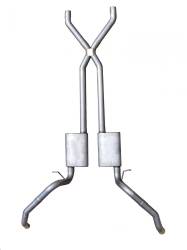 Pypes Performance Exhaust - Pypes SGF60R 2.5" Race Pro Dual Exhaust Kit w/X-Pipe for 67-69 Camaro/Firebird - Image 1