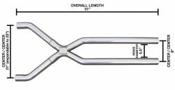 Pypes Performance Exhaust - Pypes XVF10S 2.5" Stainless Steel Intermediate Exhuast X-Pipe Kit Universal - Image 2
