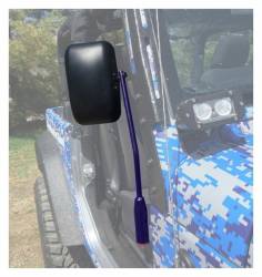 Steinjager - Steinjager Poly Insert Side Mirror Leg Kit-SW Blue for Wrangler JK J0046001 - Image 3