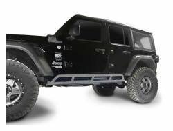 Steinjager - Steinjager Bare Knuckles Rock Sliders-Gray Hammer for Wrangler JL 4DR J0049199 - Image 1