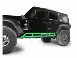 Steinjager - Steinjager Bare Knuckles Rock Sliders-Neon Green for Wrangler JL 4DR J0049194 - Image 1