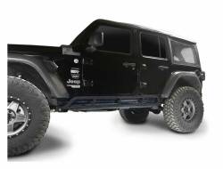 Steinjager - Steinjager Bare Knuckles Rock Sliders-Text Black for Wrangler JL 4DR J0049198 - Image 1