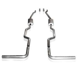 Stainless Works - Stainless Works CT67725TS Exhaust 2.5" Turbo Muffler System for 67-87 Chevy/GMC - Image 1