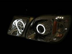 Anzo USA - Anzo USA 111170 Projector Headlight Set w/CCFL Halo Black for LX470 - Image 3