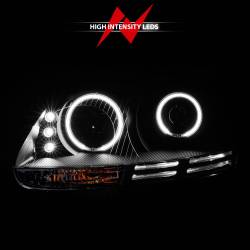 Anzo USA - Anzo USA 121345 Projector Headlights w/CCFL Halo Black for 06-09 VW Jetta/GTI - Image 6