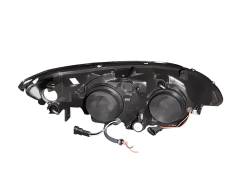 Anzo USA - Anzo USA 121059 Projector Headlight Set w/LED Halo Black for 04-05 Honda Civic - Image 2