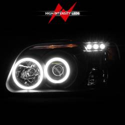 Anzo USA - Anzo USA 111132 1-Piece Projector Headlight Set w/CCFL Halo Black for Explorer - Image 6