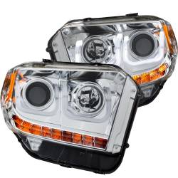 Anzo USA - Anzo USA 111319 Projector Headlight Set w/U-Bar Halo Chrome for 14-19 Tundra - Image 2