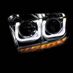 Anzo USA - Anzo USA 111319 Projector Headlight Set w/U-Bar Halo Chrome for 14-19 Tundra - Image 5